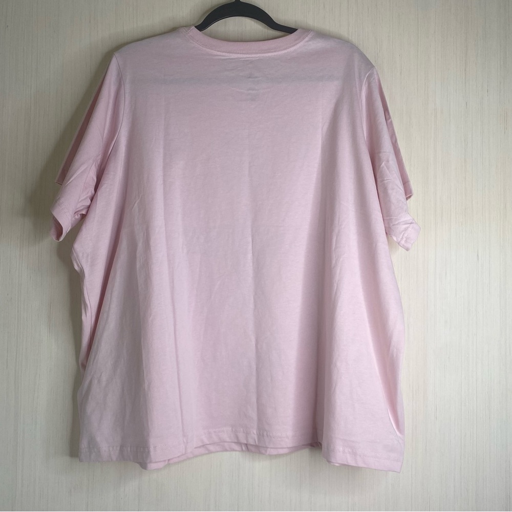 Disney Graphic/Embroidery Park Days Are The Best Days Short Sleeve Tee Pink 1X - Picture 7 of 8